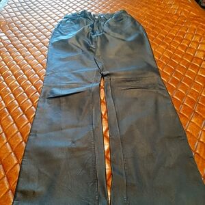 Black leather pants